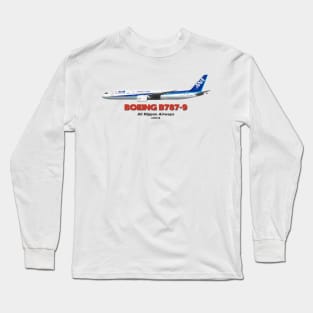 Boeing B787-9 - All Nippon Airways Long Sleeve T-Shirt